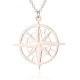 Compass Charm Necklace  Veebee Voyage