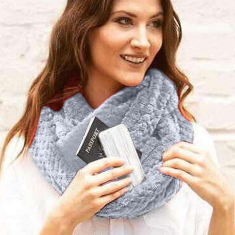 Infinity Scarf with Pocket  Veebee Voyage