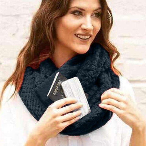 Infinity Scarf with Pocket  Veebee Voyage