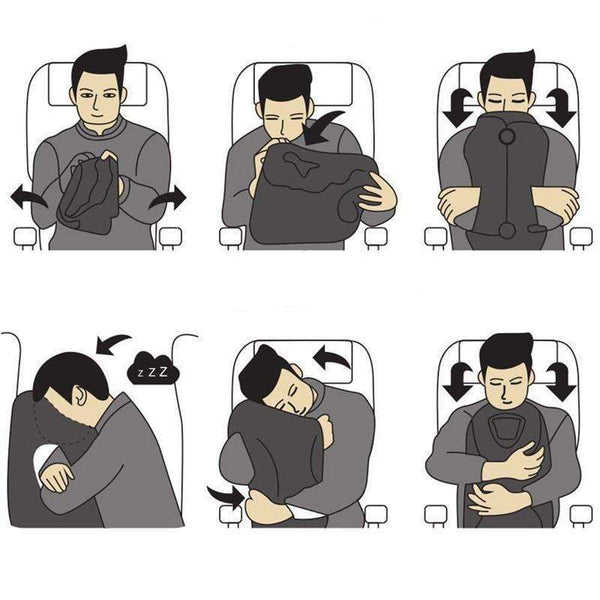 Innovative Inflatable Travel Pillow  Veebee Voyage