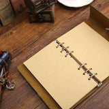 New! Vintage Journal with Embossed  Compass and Leather Ties  Veebee Voyage