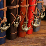 New! Vintage Journal with Embossed  Compass and Leather Ties  Veebee Voyage