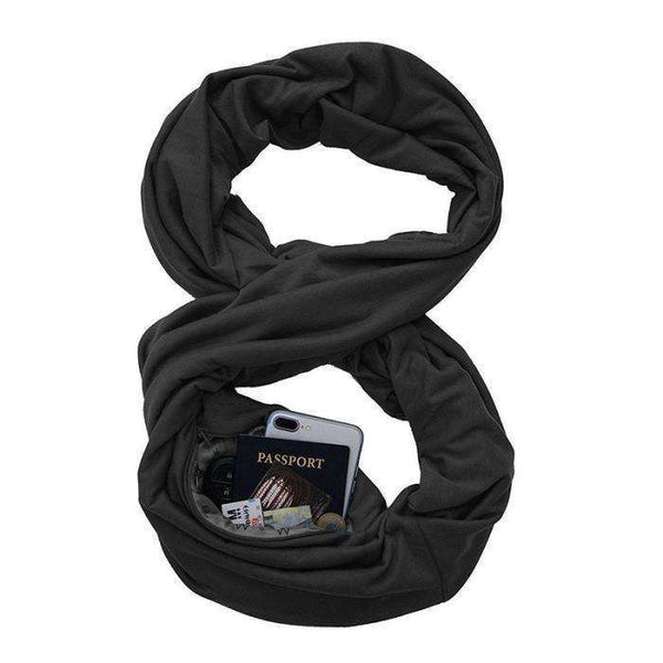 Skyanna Infinity Scarf with Pocket  Veebee Voyage
