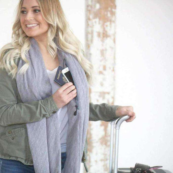 Skyanna Infinity Scarf with Pocket  Veebee Voyage
