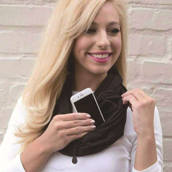 Skyanna Infinity Scarf with Pocket  Veebee Voyage