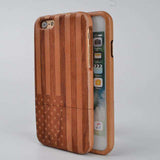 Solid Wood American Flag! phone case Veebee Voyage