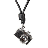 The Eye of the Camera Leather Necklace  Veebee Voyage