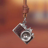 The Eye of the Camera Leather Necklace  Veebee Voyage