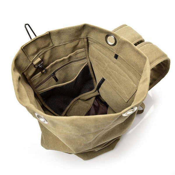 Haverson Canvas Backpack Rucksack Travel Carryall Bag Travel Rucksack Veebee Voyage