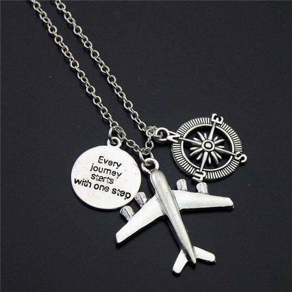 The Pilots Journey Pendant Necklace  Veebee Voyage