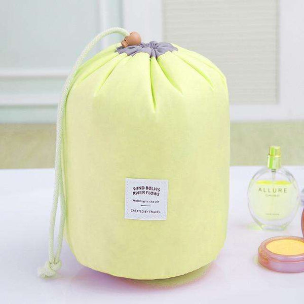 The Stockholm Drawstring Barrel Cosmetic Organizer  Veebee Voyage
