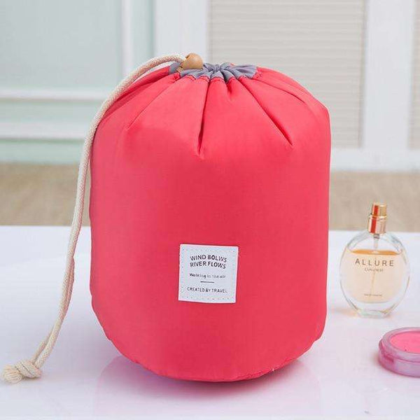 The Stockholm Drawstring Barrel Cosmetic Organizer  Veebee Voyage