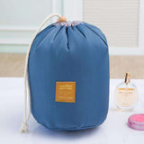 The Stockholm Drawstring Barrel Cosmetic Organizer  Veebee Voyage