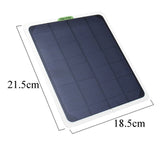 Polestar 20W DC 5V Monocrystalline Solar Panel w/ Dual Output USB Ports