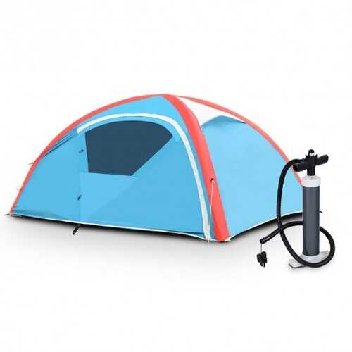 Matterhorn 3 Persons Inflatable Camping Waterproof Tent with Bag And Pump Sporting Goods > Outdoor Recreation > Camping & Hiking > Tents Veebee Voyage