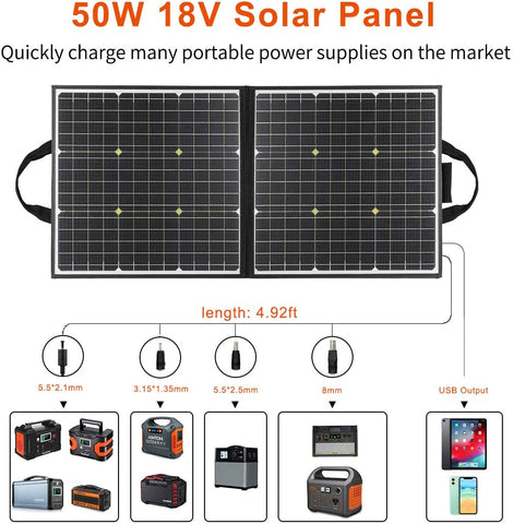 Polestar 50W 18V Portable Solar Panel