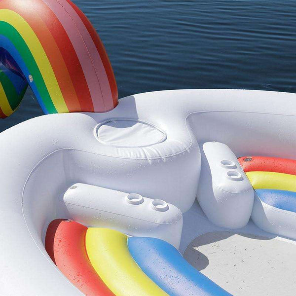 Aloha Unicorn 6 Person Inflatable Island Float  Veebee Voyage
