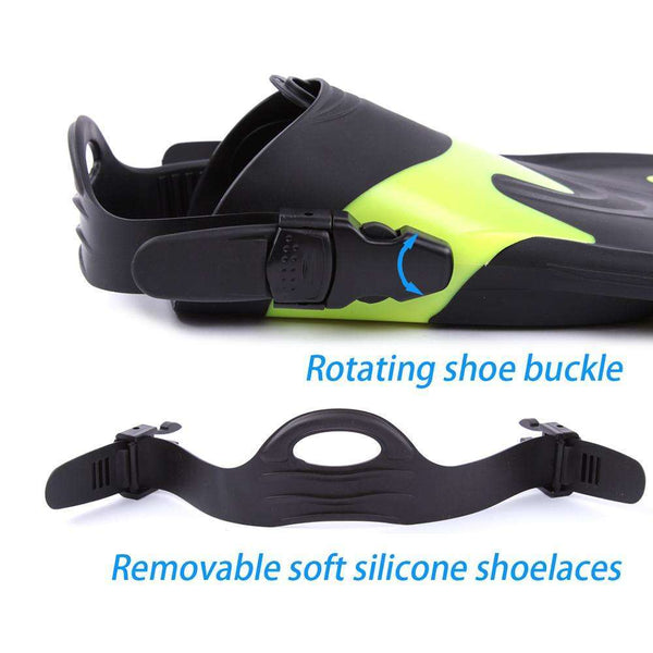 Blue Sea Short Scuba Fins  Veebee Voyage