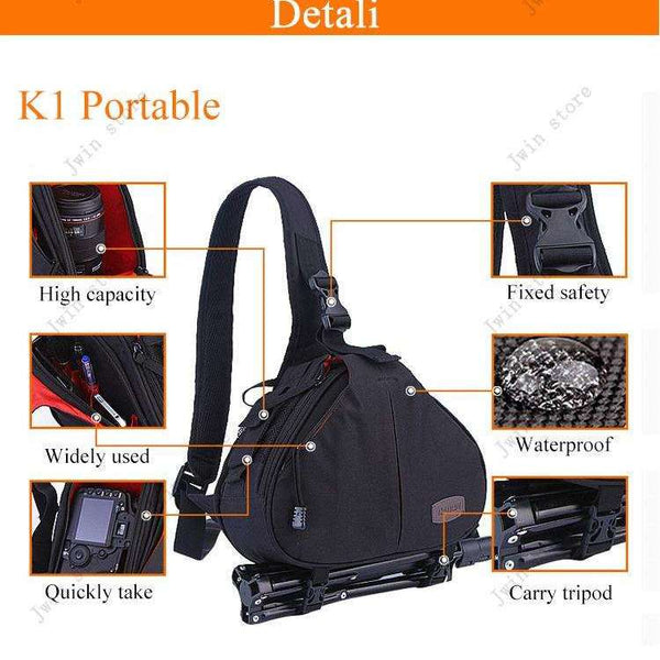 Caden Waterproof DSLR Shoulder Bag  Veebee Voyage