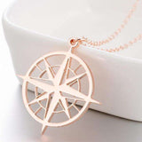 Compass Charm Necklace  Veebee Voyage