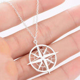 Compass Charm Necklace  Veebee Voyage