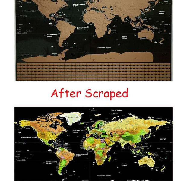 Huge Scratch Off World Map with Flags scratch off travel map Veebee Voyage