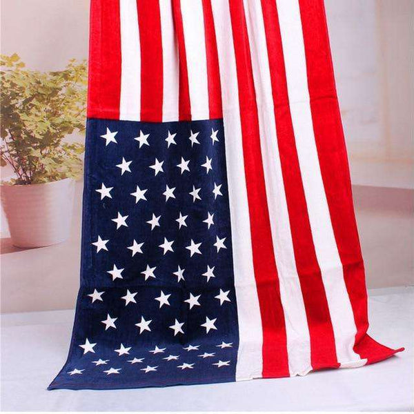 International Flag Series Beach Towels usa beach towel Veebee Voyage