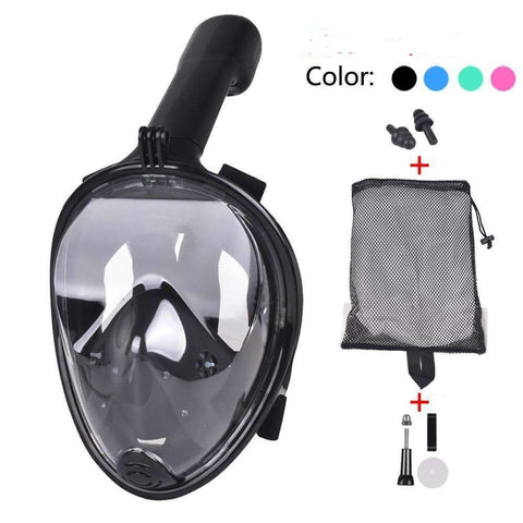 Nautical Neptune Full Face Snorkeling Mask with Go Pro Camera Attachment  Veebee Voyage
