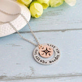 Wonder and Wander Pendant Necklace  Veebee Voyage