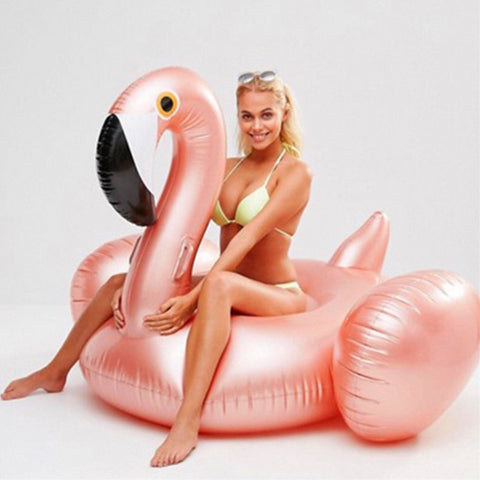 Seaside Pearl 60" Flamingo Pool Float  Veebee Voyage