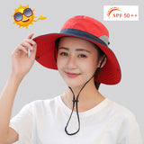 Sunshade Waterproof UV 50+ Sun Hat with Ponytail Slot upf hats Veebee Voyage