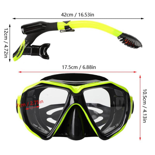 Deep Cove Professional Scuba Mask and Snorkel  Veebee Voyage