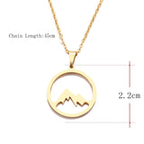 Mountain Peak Necklace  Veebee Voyage