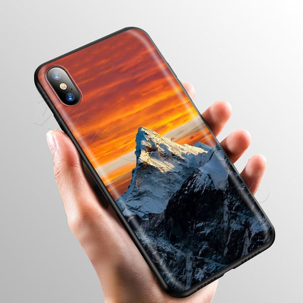 Mountain Sunset! phone case Veebee Voyage