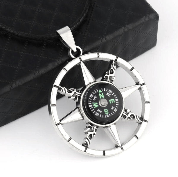 Compass Pendant Necklace  Veebee Voyage