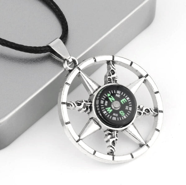 Compass Pendant Necklace  Veebee Voyage