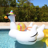 Seaside Sally 60" Swan Pool Float  Veebee Voyage