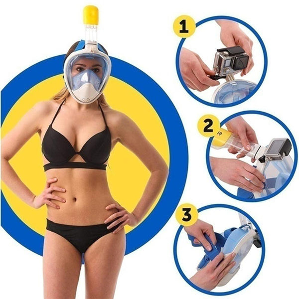 Deep Cove Full Face Snorkeling Mask.