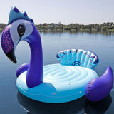 Aloha 6 Person Peacock Huge Island Floatie  Veebee Voyage