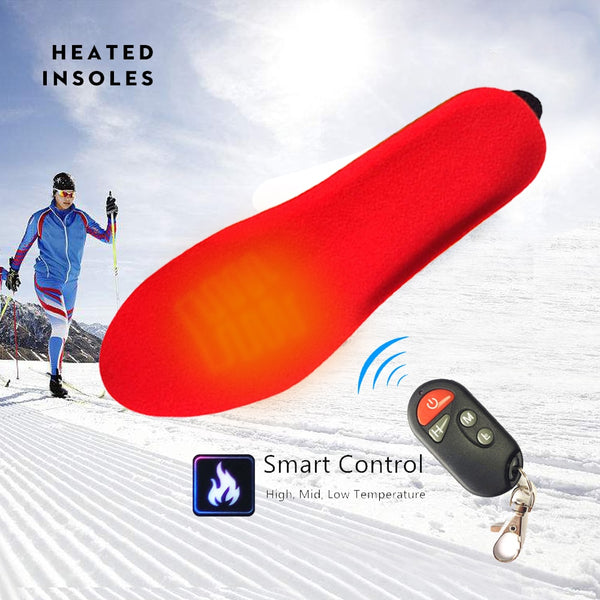 Rechargeable Heated Thermal Insoles With Remote Control  Veebee Voyage