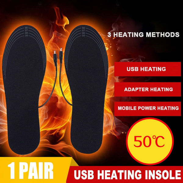 USB Rechargeable Heated Thermal Insoles  Veebee Voyage