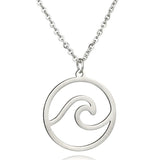 Earth Wave Wanderlust Necklace  Veebee Voyage