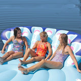 Aloha 6 Person Peacock Huge Island Floatie  Veebee Voyage