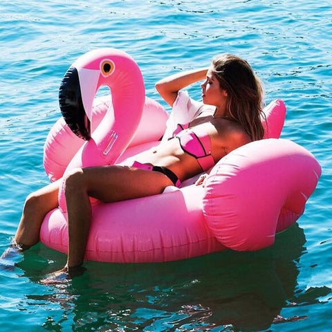 Seaside Life Franny Flamingo 60" Pool Float  Veebee Voyage