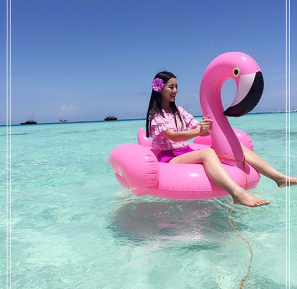 Seaside Life Franny Flamingo 60" Pool Float  Veebee Voyage