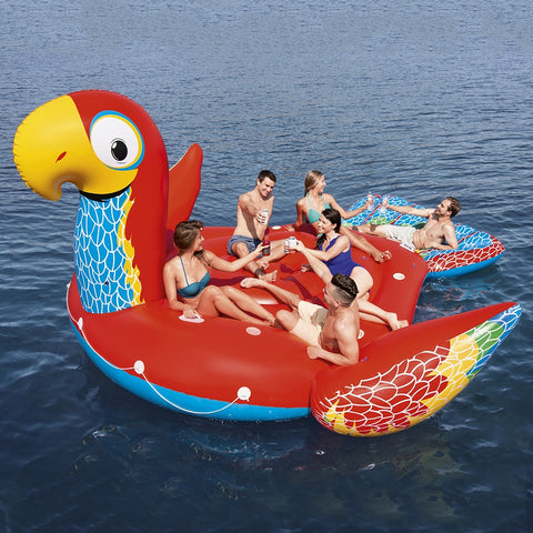 Aloha Parrot Giant Inflatable Island Float