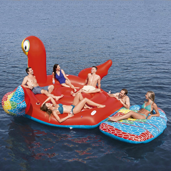 Aloha Parrot Giant Inflatable Island Float