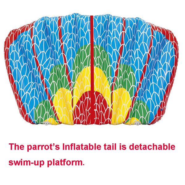 Aloha Parrot Giant Inflatable Island Float