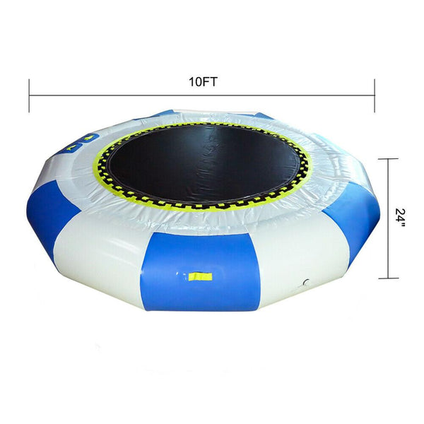 Aloha 10 Foot Inflatable Water Trampoline  Veebee Voyage