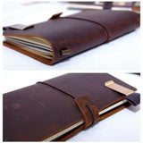 100% Genuine Leather Paradise Travel Journal  Veebee Voyage